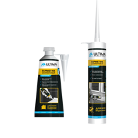 СЕРЫЙ Ultima U герметик силиконовый универсальный серый,280ml