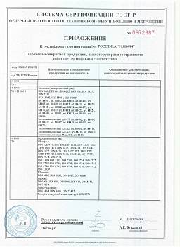 Сертификат на Крюки S-образные асимметричные ART 8398 7