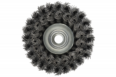 Щетки чашечные двухрядные, кордовая стальная нержавеющая проволока для УШМ (НЕРЖАВЕЙКА)