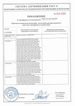 Сертификат на Низкие гайки DIN 936, 439 (М5-М8) 2