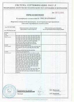 Сертификат на Саморез с потайной гол. нерж. А2 DIN 7982 4