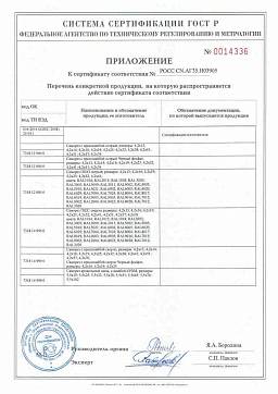 Сертификат на Саморез RAL 9003 с пресс-шайбой острый 3