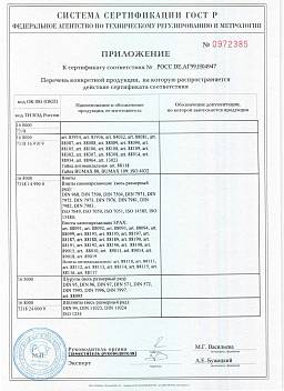 Сертификат на Саморез с полукруглой гол. нерж. А2 DIN 7981 5