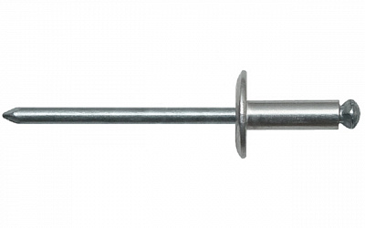 Заклепка вытяжная, лепестковая, широкий бортик АЛ/СТ